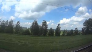 Железная дорога Минск Борисов из окна поезда