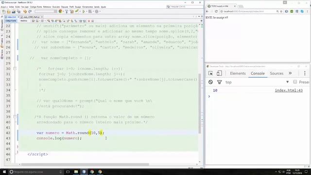 Javascript #5 - 1 - Os métodos round(), ceil() e floor() смотреть онлайн