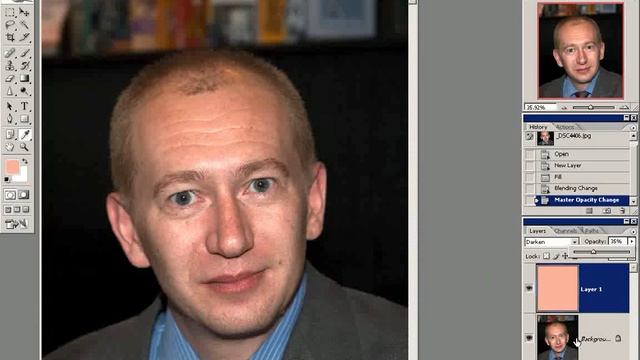 05 Удаление бликов от фотовспышки смотреть онлайн