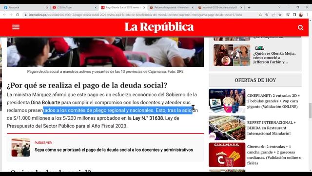 ¡Atención, docentes! Revisa aquí si eres beneficiario del pago de la deuda social 2023 смотреть онлайн