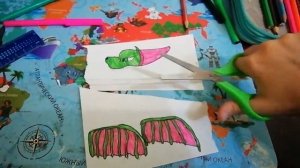 как сделать дракона на пальчик (поделка для детей очень лёгкая)