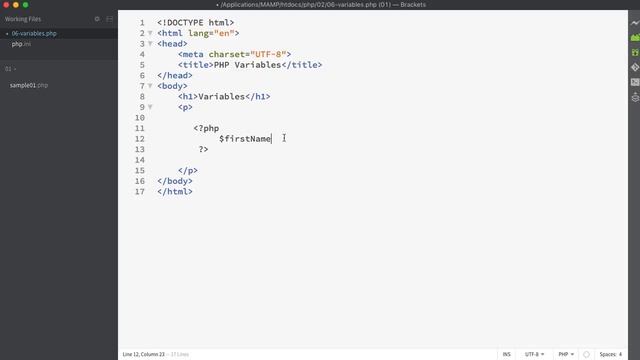 14 php - variable syntax смотреть онлайн