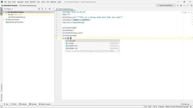 Part 3 || Literals In Python Explained In Tamil || Python Programming || Andrew's Youtube Mix смотреть онлайн