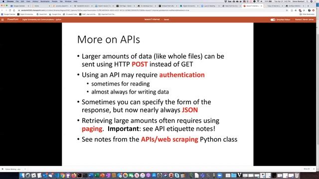 Python Lesson 7: APIs and the Internet смотреть онлайн