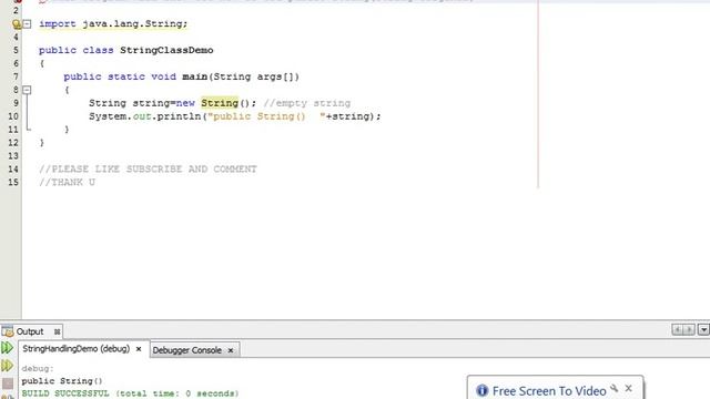 Java Programming Tutorial -String Class-2- public String(Str смотреть онлайн