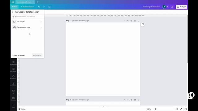#1/5 - Les outils de Canva pour les débutants - Formation Canva 2023 смотреть онлайн