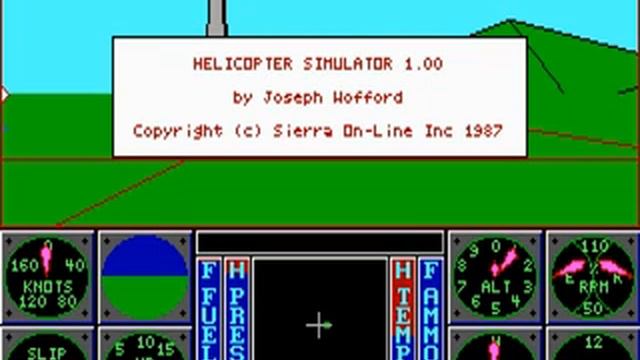 Sierra's 3 D Helicopter Simulator 1987 mp4 HYPERSPIN DOS MICROSOFT EXODOS NOT MINE VIDEOS смотреть онлайн