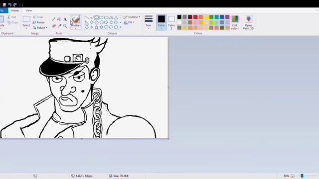 Jotaro Kujo + Mr. Bean - Jojo Bizzare Adventure and Mr. Bean Fusion Drawing on MS Paint | Pintago | смотреть онлайн