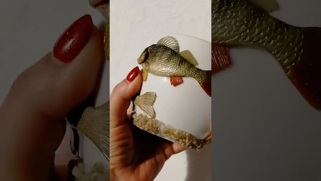Кружка с декором из полимерной глины для любителей рыбалки ? смотреть онлайн