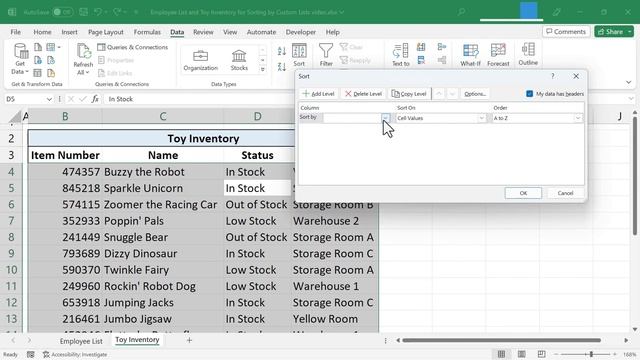 Sorting by Custom Lists in Excel смотреть онлайн