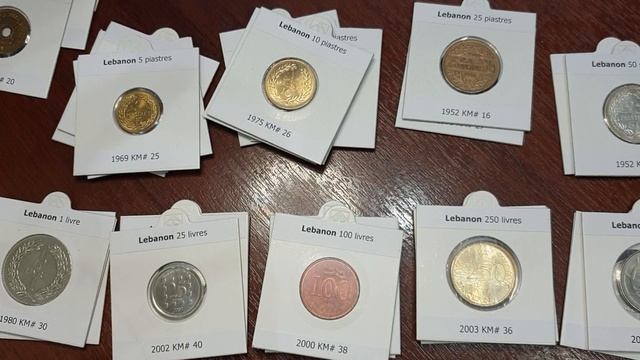 Все типы монет Ливана смотреть онлайн