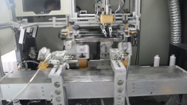 Automatic screen printing machine for oval bottles смотреть онлайн