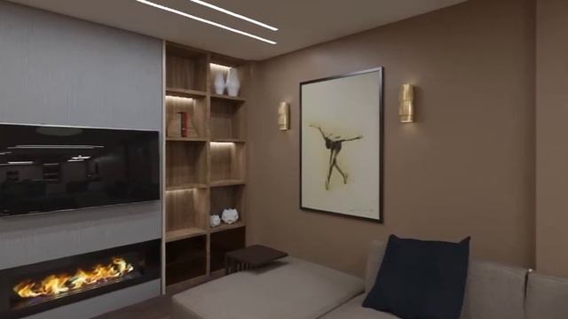 Интерьер кухни-гостиной в ЖК Эпсилон/Living room interior in residencial complex Epsilon смотреть онлайн