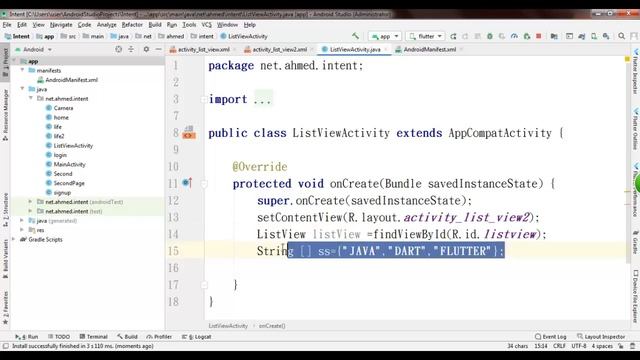 22 - Android Studio Tutorial(List View Part 1)| شرح تفصيلي ل List View смотреть онлайн