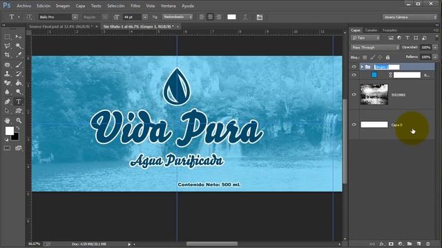 Como Hacer Etiquetas Para Botellas en Photoshop. смотреть онлайн