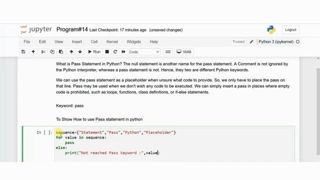 Pass Keyword in python | Python Programming | Jupyter NoteBook | IL смотреть онлайн