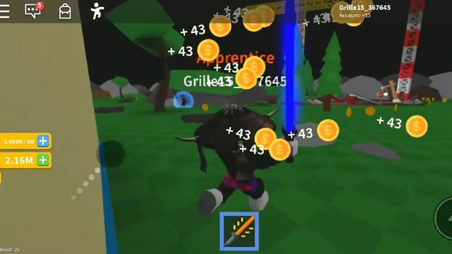 Новая игра битва на мечах в Roblox. В реальной жизни в майнкрафте смотреть онлайн