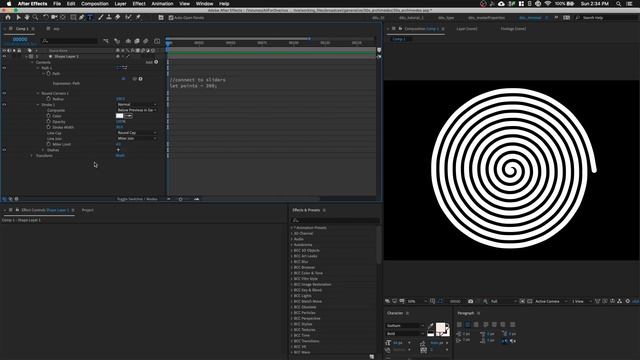 Spiral Animation • After Effects Tutorial With Expressions (Easy)