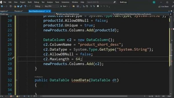 Learn how to use the class SqlBulkCopy from Data.SqlClient to load data into SQL Server with ease.