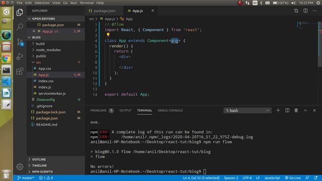 React js advanced tutorial in Hindi #7 static type checking with flow смотреть онлайн