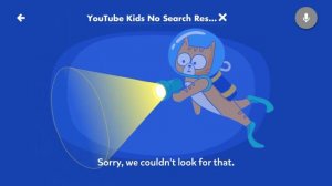 YouTube Kids No Search Results Theme