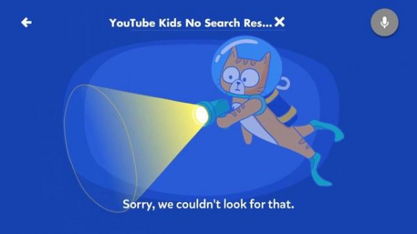 YouTube Kids No Search Results Theme