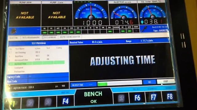 Тест форсунки MAN на RABOTTI UNITEC M смотреть онлайн