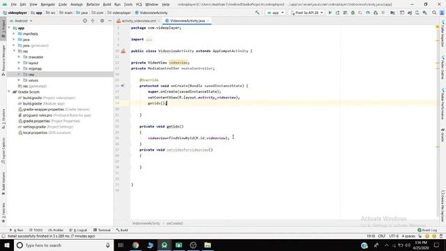 How to use videoview in android studio 3.6 смотреть онлайн