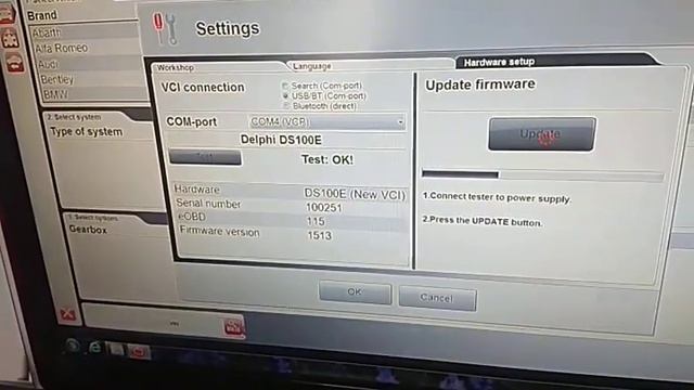 DELPHI DS150E VCI CANNOT UPDATE FIRMWARE смотреть онлайн