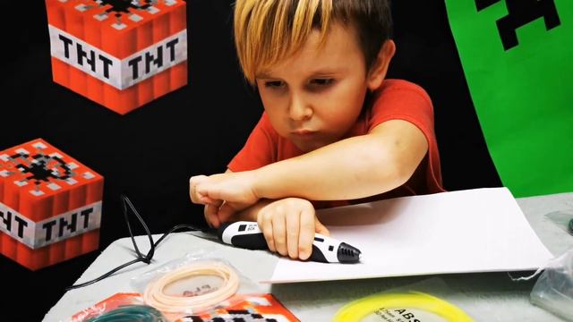Крипер А4 из Майнкрафт 3д ручкой Creeper (Minecraft) from 3D pen _ реалити шоу _ смотреть онлайн