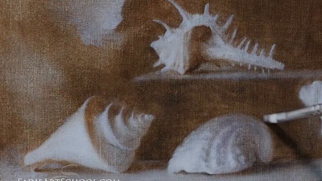 Mini Shells Painting Timelapse by Sadie Valeri смотреть онлайн