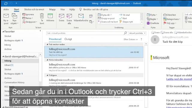 Importera kontakter i Outlook från en lista i Excel смотреть онлайн