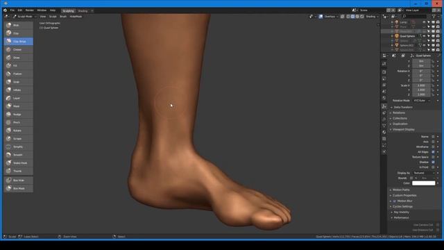 Female Anatomy Sculpting Process in Blender 2.8 - Mixing Booleans with Dynamic Topology смотреть онлайн