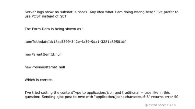 jQuery : Ajax Request returns HTTP error 500, using MVC and $.ajax call with POST? смотреть онлайн