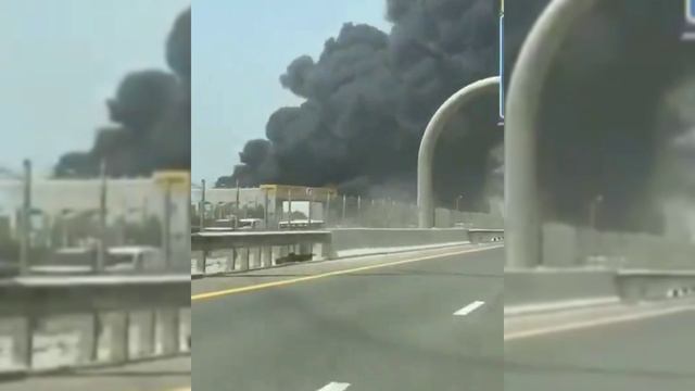 Страшный пожар в Дубае горит фабрика по производству пластиковых изделий смотреть онлайн