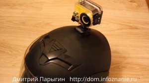 Как закрепить экшн камеру на шлеме мотоцикла?