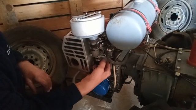 мотоблок Мотор сич МБ-6, замена поплавка карбюратора смотреть онлайн