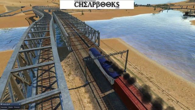 Train Running on Railroad Tracks with music - Transport Fever смотреть онлайн