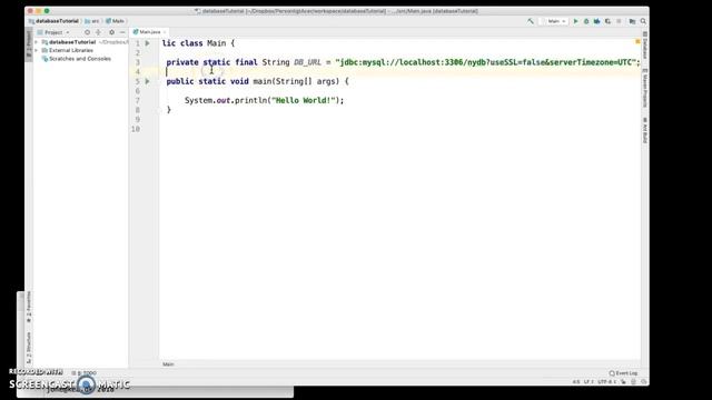Connect to MySQL from JAVA смотреть онлайн