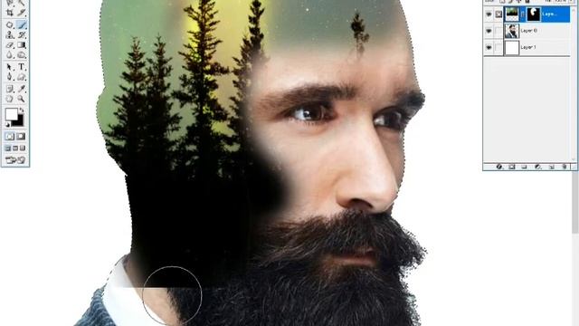 Double exposure picture edit in photoshop 7.0 with Mohsin khan Creation смотреть онлайн