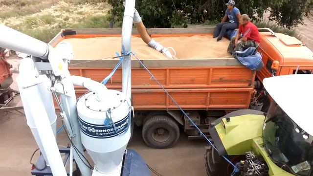 Погрузка вагона___пневмотранспортер KONGSKILDE 120тчас   380996809388