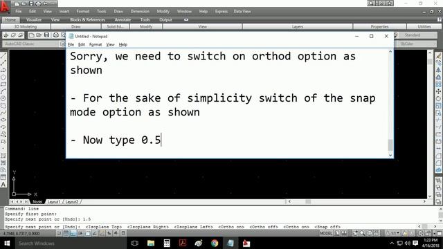 How to draw an Isometric Drawing in AutoCad 2009 English смотреть онлайн
