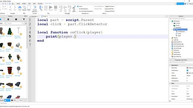 Learn Roblox Studio in 2 Minutes - Click Detectors смотреть онлайн