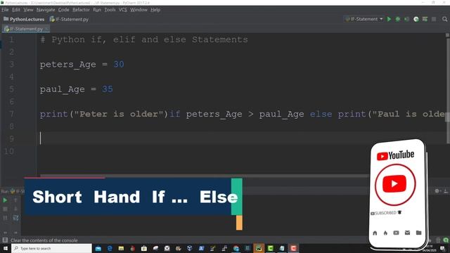 Python for Beginners #6 - Python IF, ELIF & ELSE Statements| Python Conditions and IF Statements смотреть онлайн