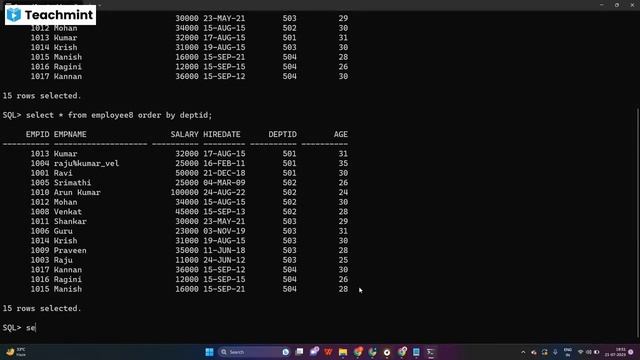 Oracle Aggregate Functions in SQL смотреть онлайн