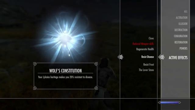 Skyrim Lykaios Wolf Race Mod смотреть онлайн