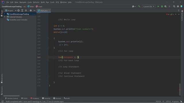 Control Statement in Java смотреть онлайн