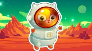 Суровый КОТИК БУБУ 2. №1. Бубу на Марсе  Мультик ИГРА про котят на Хвостик ТВ