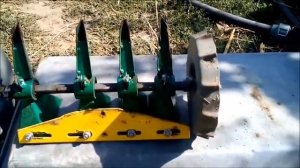 Самодельная сеялка  к Мотоблоку или к  Мототрактору  высевающий аппарат  с ручной сеялки Роста