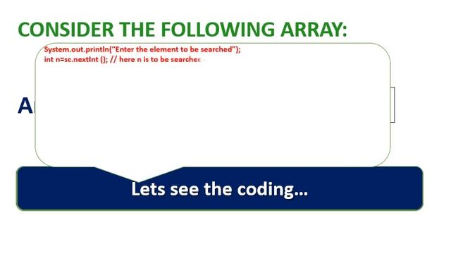 LINEAR SEARCH IN JAVA - JAVA SINGLE DIMENSIONAL ARRAY смотреть онлайн